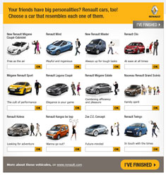 aperçu de la newsletter du renault.com