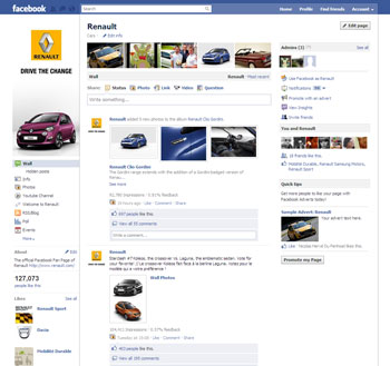 home page du renault.com